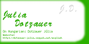 julia dotzauer business card
